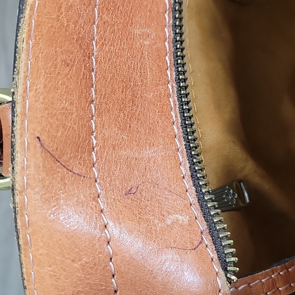 Patricia Nash Tooled Floral Leather Tote in Cognac Brown - Picture 11 of 16